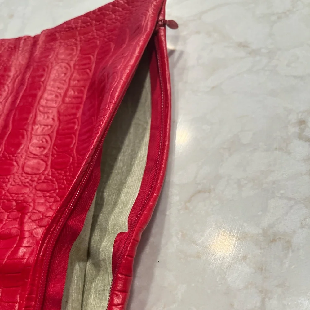 16”x16” Faux Red Pillow Cover